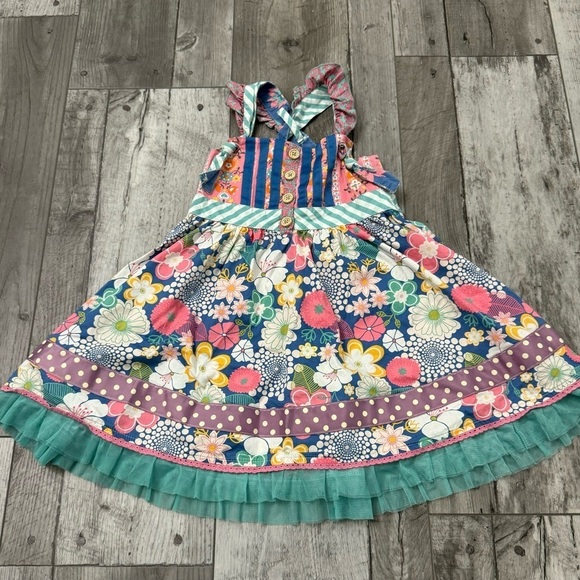 Matilda Jane Once Upon A Time Loveliest Garden Knot Summer Sleeveless Dress 4 - Picture 1 of 7